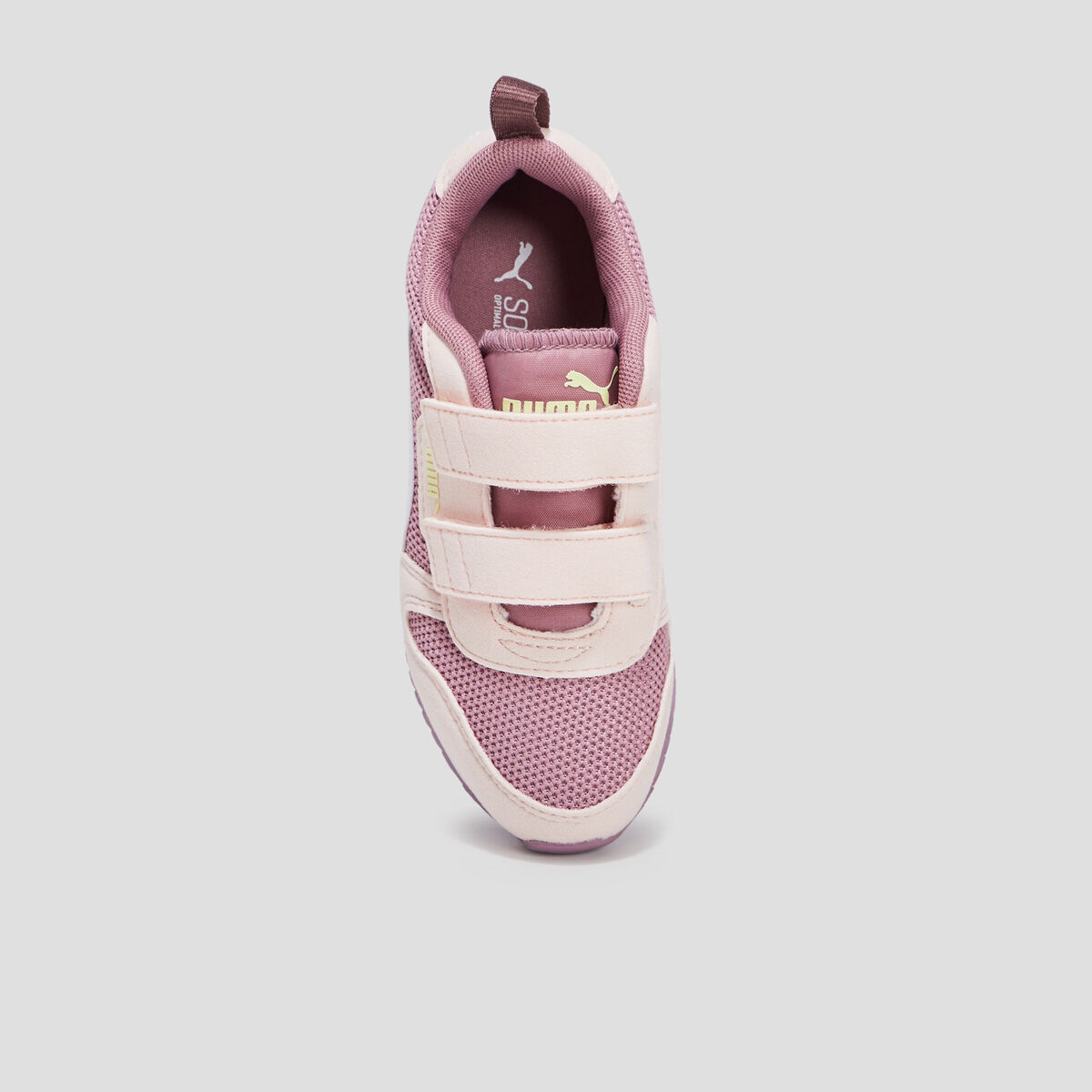 Baskets running à scratch Puma R78 rose framboise fille