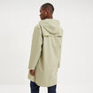 Parka imperm&eacute;able coupe-vent &agrave; capuche vert kaki femme