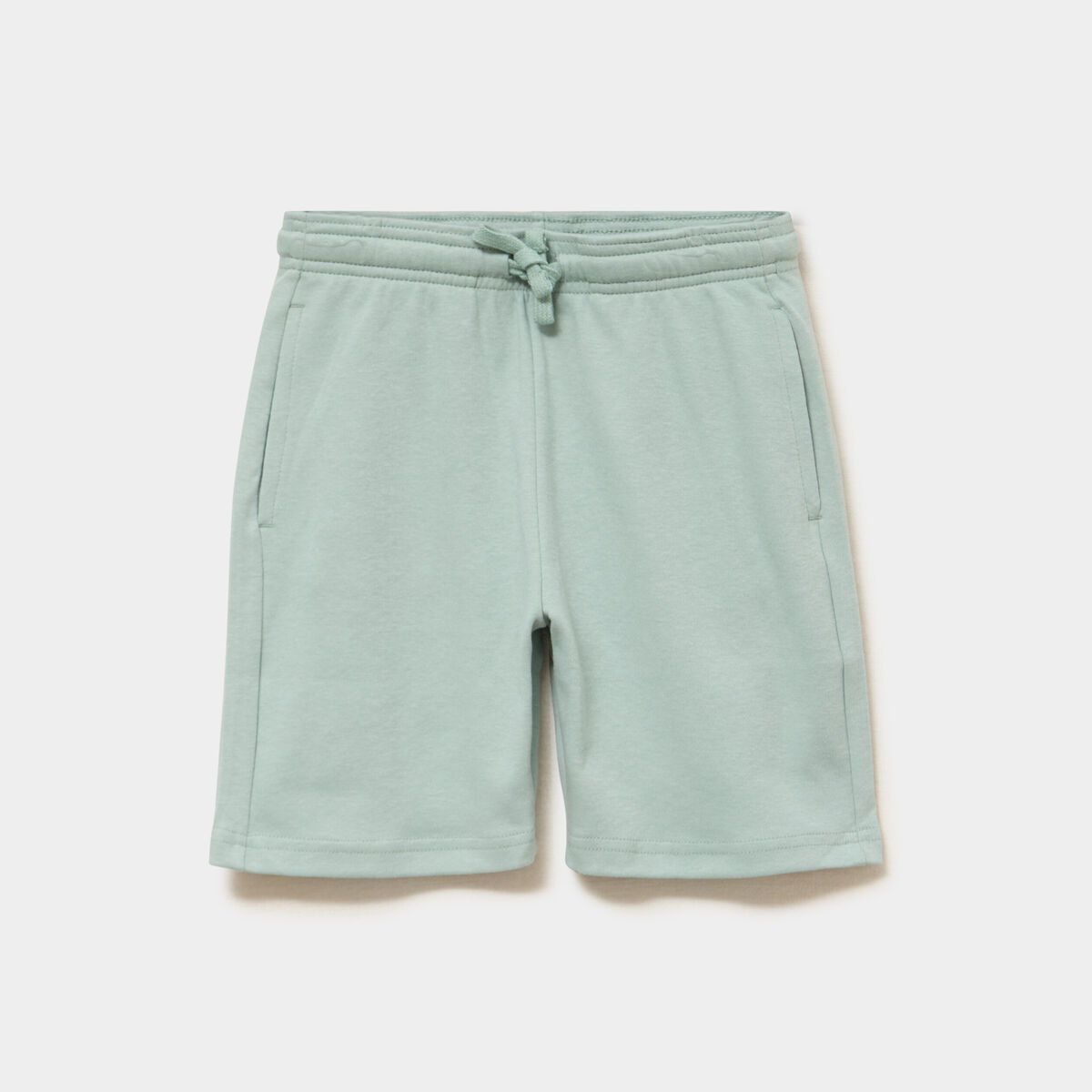 Short jogging droit taille &eacute;lastiqu&eacute;e vert pastel gar&ccedil;on