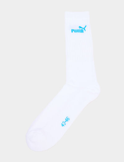 Lot 3 paires chaussettes de sport Puma blanc homme