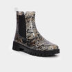 Bottes de pluie crant&eacute;es gris femme