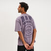 T-shirt 1 poche manches courtes coton violet homme