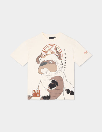 T-shirt manches courtes coton Avatar ivoire garçon