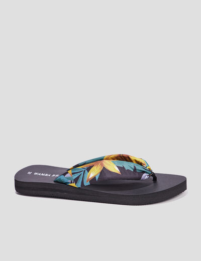 Tongs brides foulard Wamea Beach multicolore femme