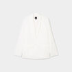 Veste blazer droite blanc femme