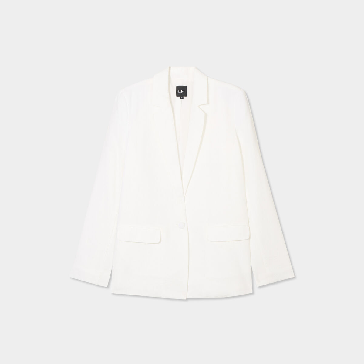 Veste blazer droite blanc femme