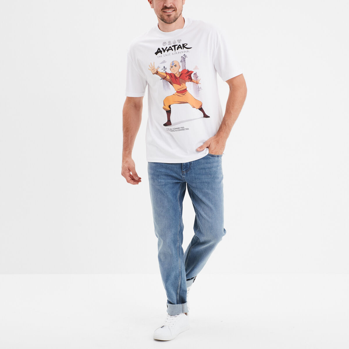 T-shirt manches courtes Avatar Aang sable homme