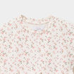 Robe patineuse manches courtes ecru b&eacute;b&eacute; fille