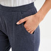 Pantalon de pyjama ajust&eacute; bleu femme