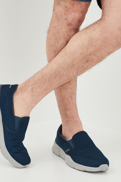 Baskets running Skechers Equalizer bleu marine homme