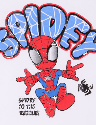 T-shirt manches courtes Spider-Man blanc garçon