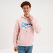 Sweat hoodie 1 poche molleton rose pastel homme