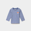 T-shirt manches longues coton ecru b&eacute;b&eacute; gar&ccedil;on
