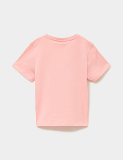T-shirt manches courtes Les Sisters orange clair fille