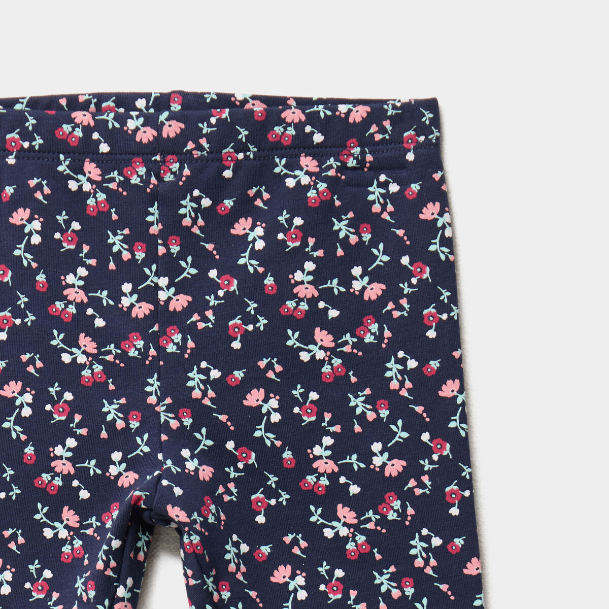 Legging doublé taille élastiquée bleu marine bébé fille
