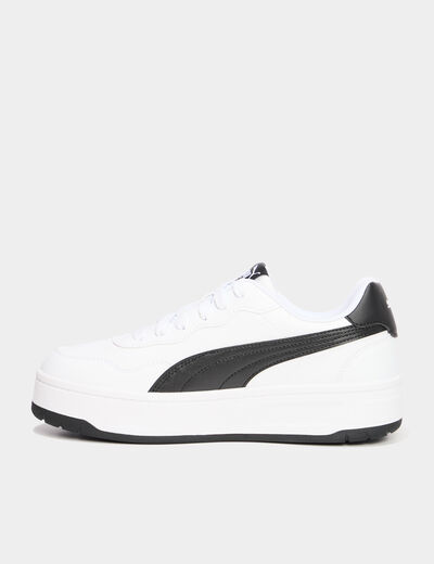 Tennis basses à lacets Puma blanc femme