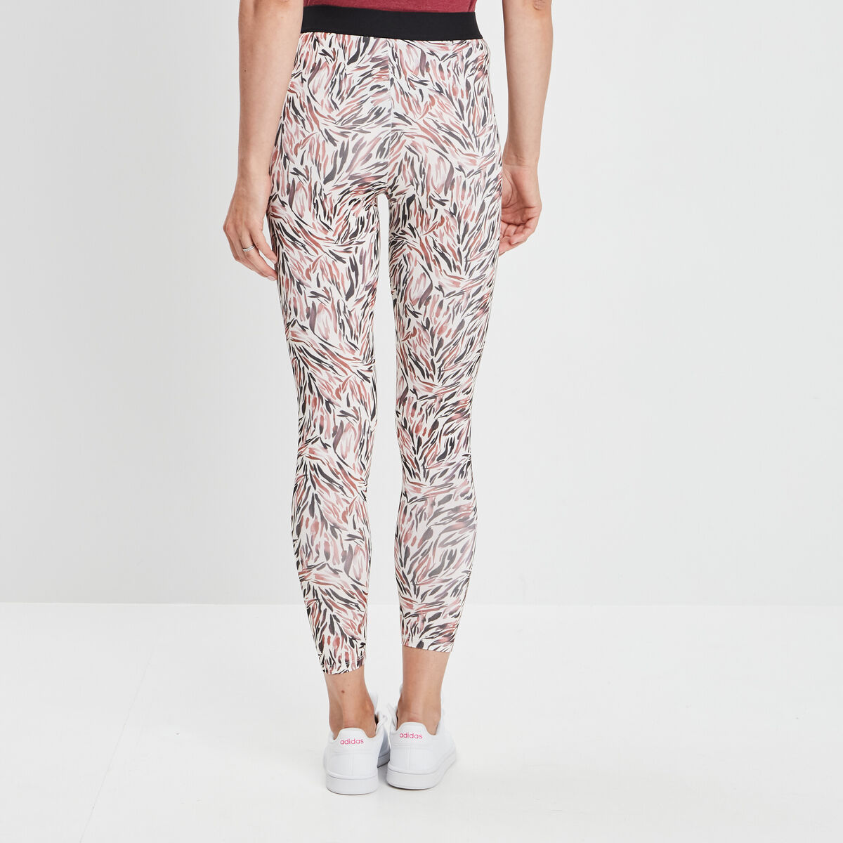 Legging taille haute ecru femme