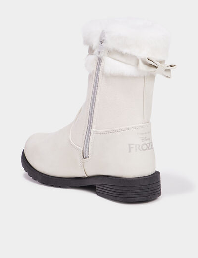 Bottes fourrées Reine des neiges sable fille