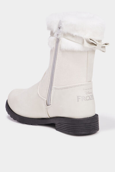 Bottes fourrées Reine des neiges sable fille