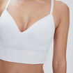 Brassi&egrave;re c&ocirc;tel&eacute;e padd&eacute;e sans armature blanc femme