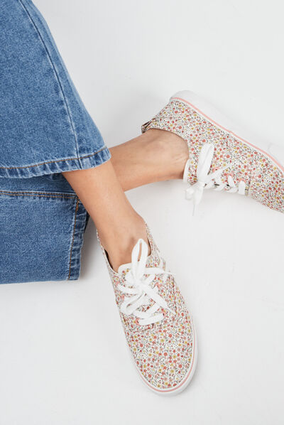 Tennis en toile à lacets Creeks multicolore femme