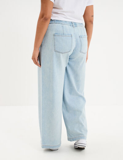 Jean large taille &eacute;lastiqu&eacute;e denim triple stone femme grande taille
