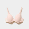 Soutien-gorge corbeille padd&eacute; microfibre rose clair femme