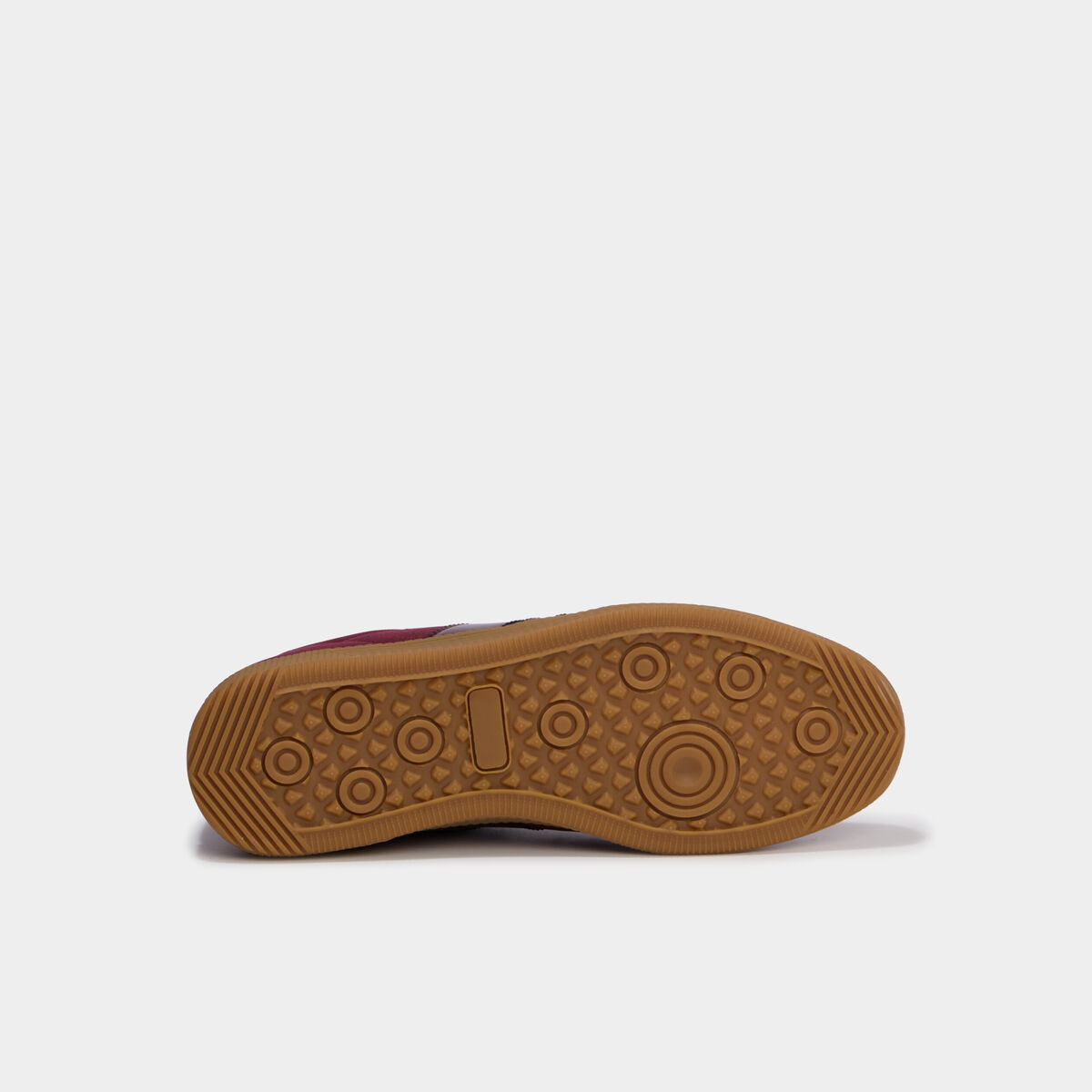 Baskets &agrave; lacets effet su&eacute;dine bordeaux femme