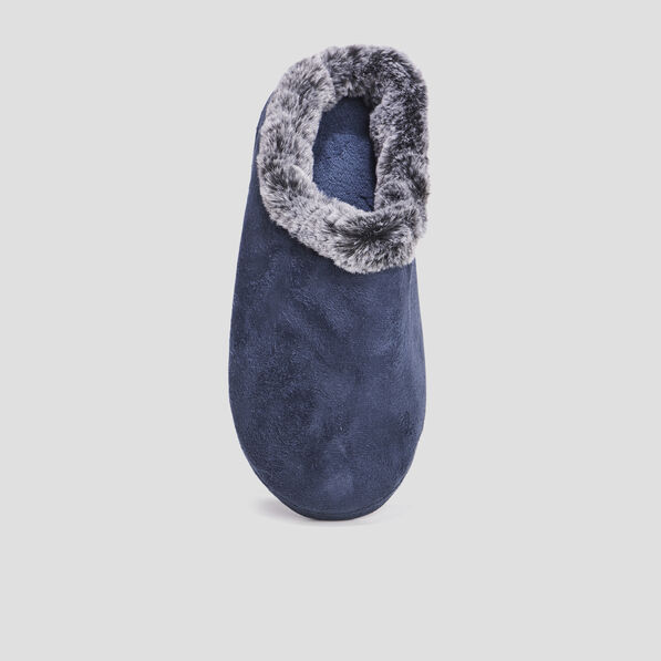chaussons emboitant a col bleu homme Chaussons emboîtant à col bleu homme
