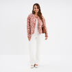 Veste matelass&eacute;e r&eacute;versible vieux rose femme