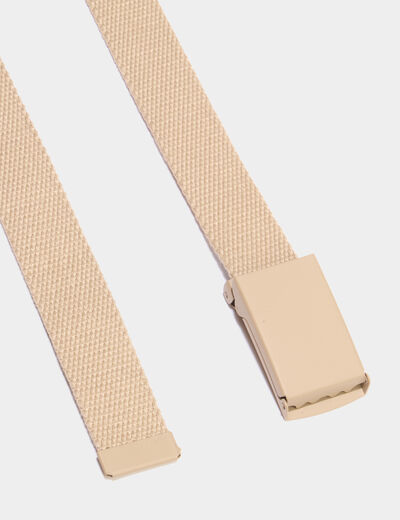 Ceinture fine effet toile sable gar&ccedil;on