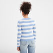 Pull côtelé manches longues Creeks blanc femme