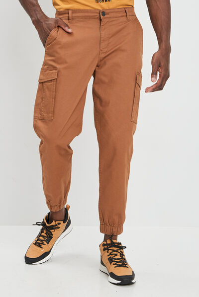 Pantalon cargo camel homme