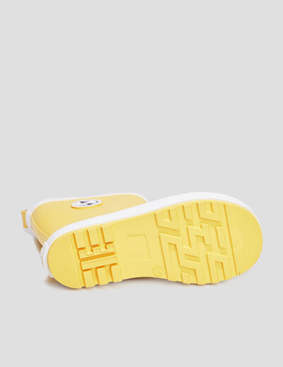 Bottes de pluie Trappeur jaune garçon