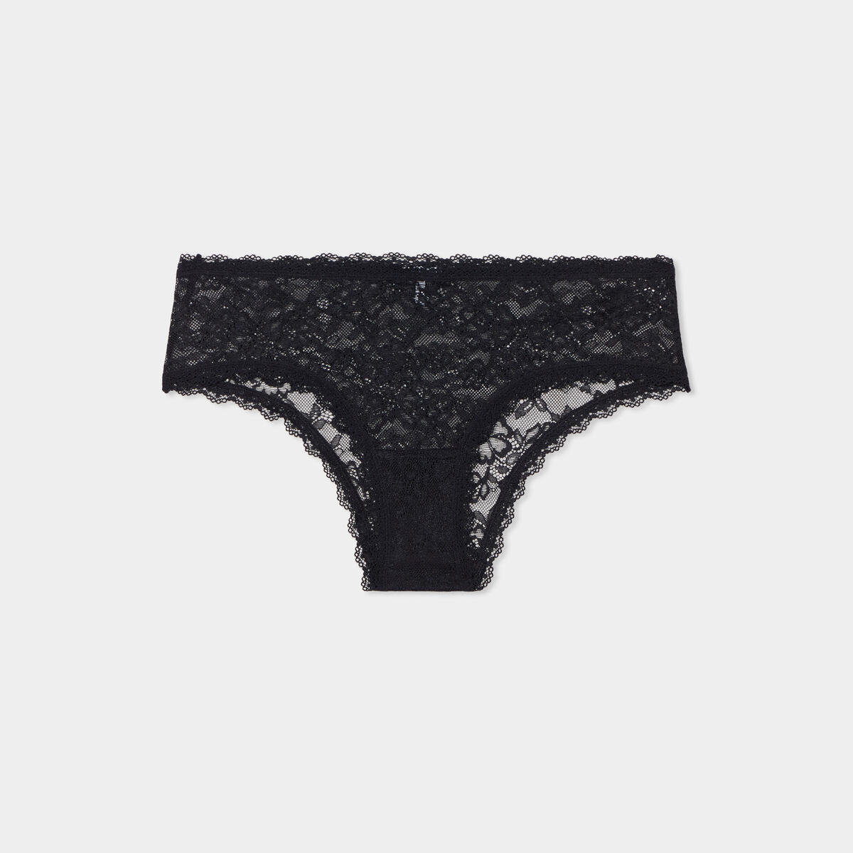 Shorty en dentelle noir femme