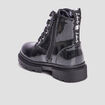 Bottines crant&eacute;es &agrave; paillettes noir fille