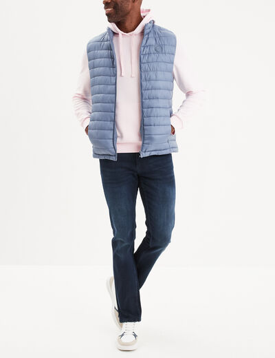 Sweat molleton à capuche hoodie rose clair homme