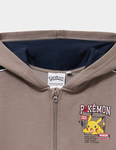Sweat zipp&eacute; &agrave; capuche Pok&eacute;mon sable gar&ccedil;on