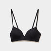 Soutien-gorge triangle bretelles fines noir femme