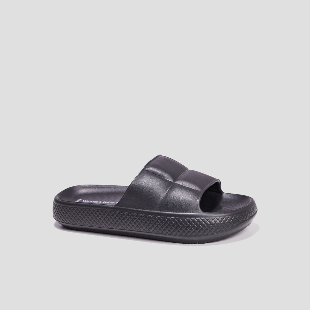 Mules compensées matelassés Wamea Beach noir femme