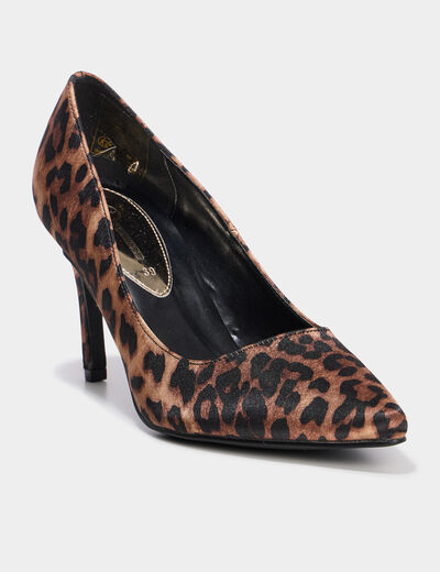 Escarpins à talons aiguilles marron femme