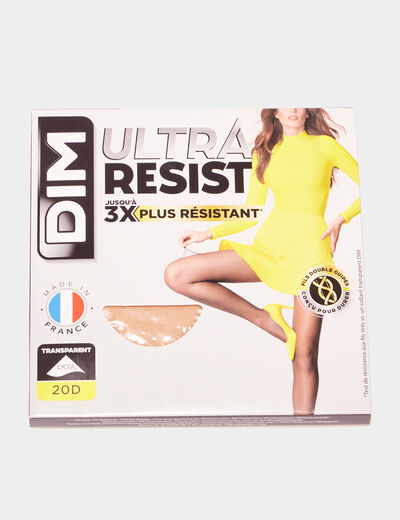 Collants Ultra Resist 20D lycra DIM beige femme