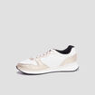 Baskets bi-matière à lacets Creeks blanc femme