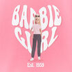 Sweat col rond manches longues Barbie rose fushia fille