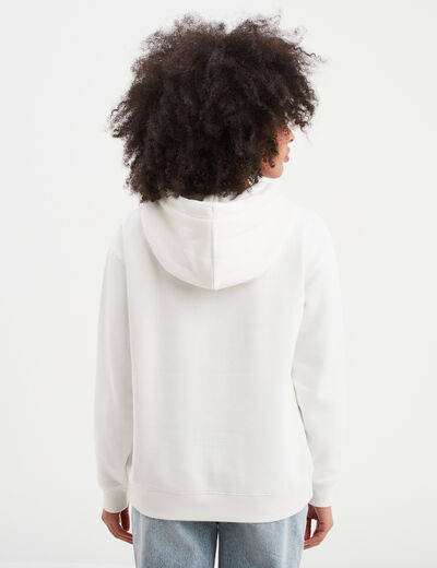 Sweat à capuche hoodie Creeks Original ecru femme