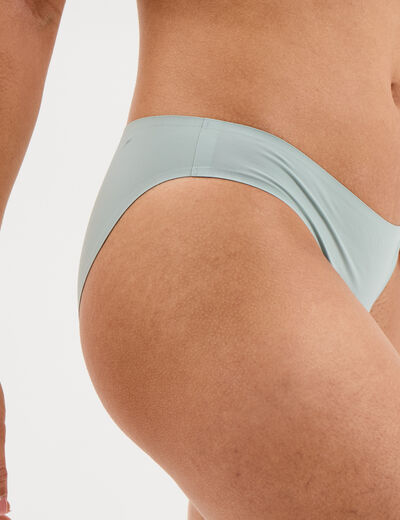 Culotte microfibre sans coutures vert clair femme