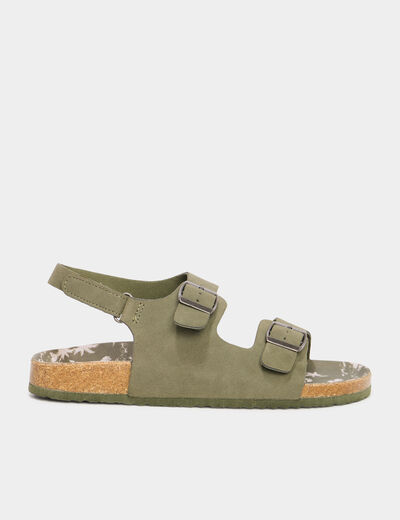Sandales vert kaki garçon