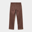 Pantalon regular coton majoritaire marron fonc&eacute; gar&ccedil;on