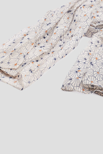 Foulard ecru femme