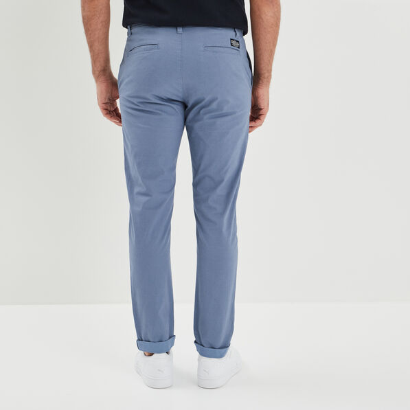 pantalon chino slim stretch bleu homme Pantalon chino slim stretch bleu homme